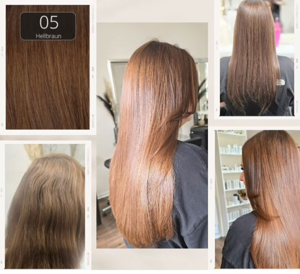 Extensions färben und der eigenen Haarfarbe anpassen - Zweithaarstudio Berlin Steglitz, OT Lankwitz
